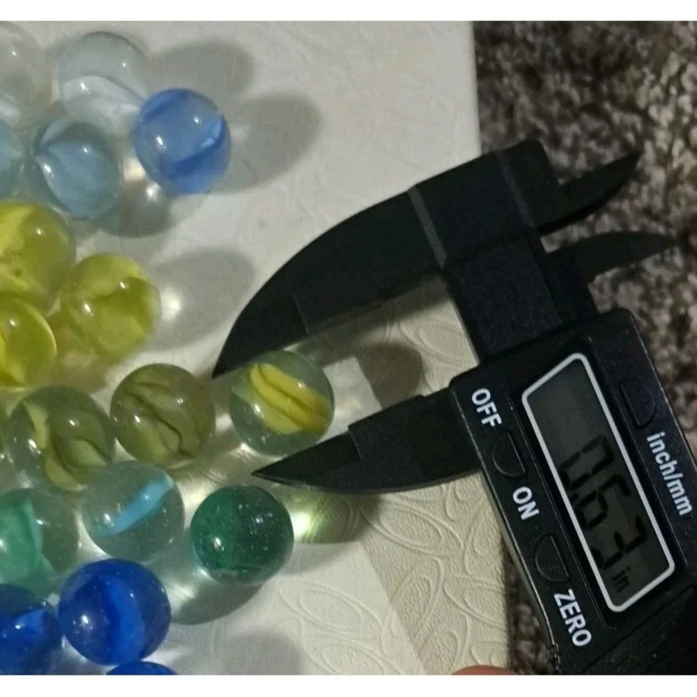 Lot Of 67 Estate Sale‎ Marbles  Mixed Colors White Light Blue Yellow Green...